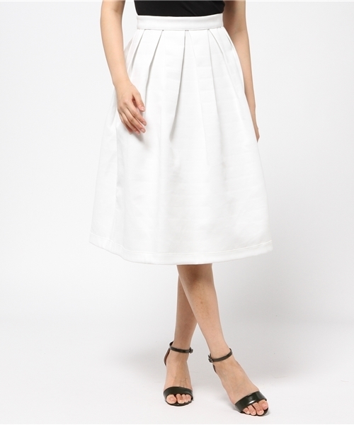 'PalinkA（パリンカ）の「ボンディングリバーシブルスカート（スカート・レディース・アイボリー/ネイビー・36/38）」の3枚目の写真