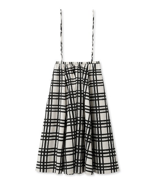 Mila Owen(ミラオーウェン)の「ウエストゴムサスペンダーギャザースカート(スカート・レディース・チェック/ホワイト/ブラック・1/0)」の19枚目の写真