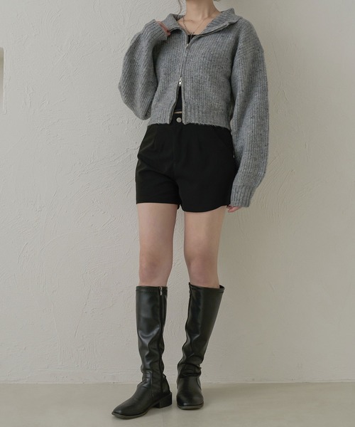 Ambre Neige（アンブルネージュ）の「タックショートパンツ／【WEB/EC限定商品】（その他パンツ・レディース・ブラック・FREE）」の9枚目の写真