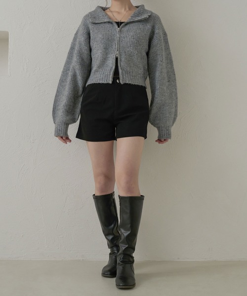 Ambre Neige（アンブルネージュ）の「タックショートパンツ／【WEB/EC限定商品】（その他パンツ・レディース・ブラック・FREE）」の10枚目の写真