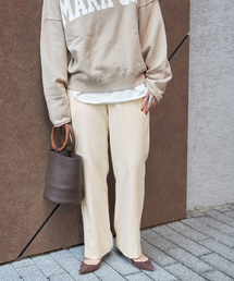 裏起毛ストレートパンツ