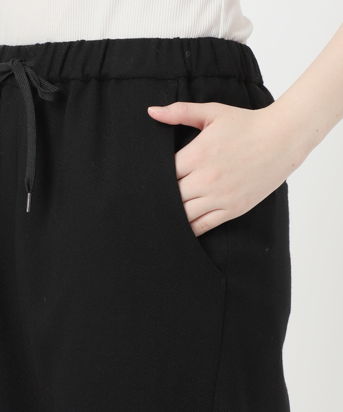 B.C STOCK（ベーセーストック）の「裏起毛ストレートパンツ（スラックス・レディース・ブラック/ブラック系その他/ホワイト・FREE）」の13枚目の写真