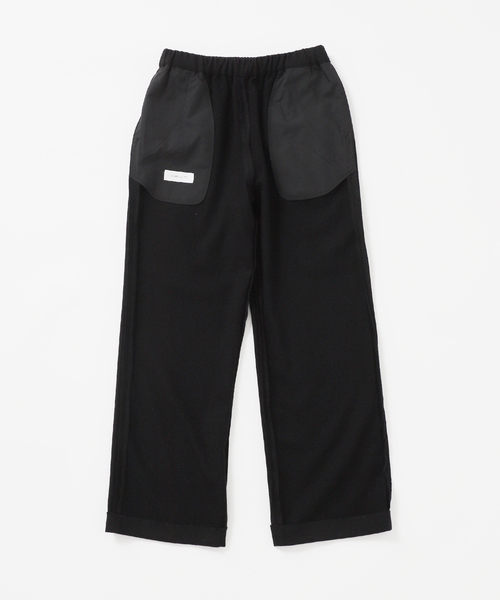 B.C STOCK（ベーセーストック）の「裏起毛ストレートパンツ（スラックス・レディース・ブラック/ブラック系その他/ホワイト・FREE）」の11枚目の写真