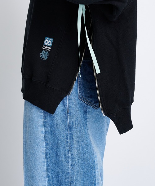 FACETASM(ファセッタズム)の「【FACETASM/ファセッタズム】FACETASM x 66NORTH GLYMUR ZIPPER SWEAT(スウェット・メンズ・ブラック/ミント・4/3)」の9枚目の写真