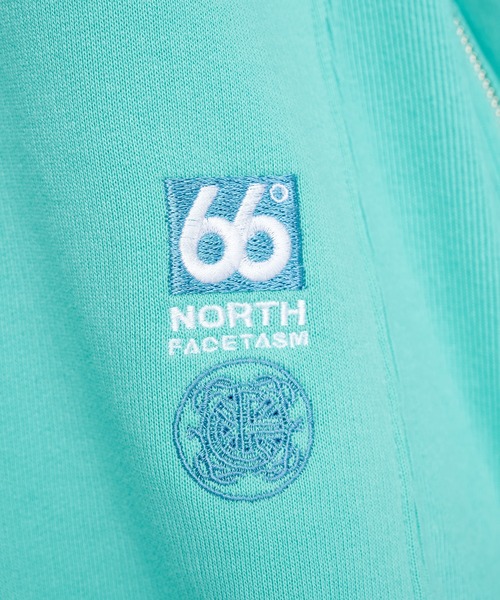 66 NORTH FACETASM ミントグリーン スウェット ザ ノース フェイス THE NORTH FACE ☆左胸ロゴ裏起毛スウェットトップ