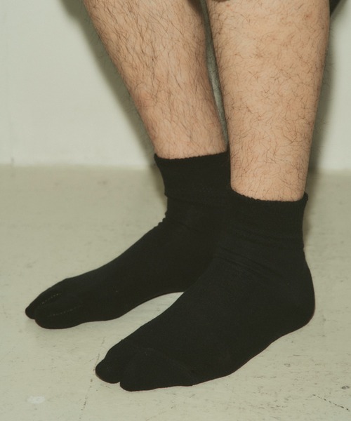 The Role design(ザロールデザイン)の「【 The Role design / ザ・ロールデザイン 】 SHORT RIB SOCKS MENS / ショートリブソックス メンズ(ソックス/靴下・メンズ・ホワイト/ブラック/ライトイエロー/ブルー・FREE)」の2枚目の写真