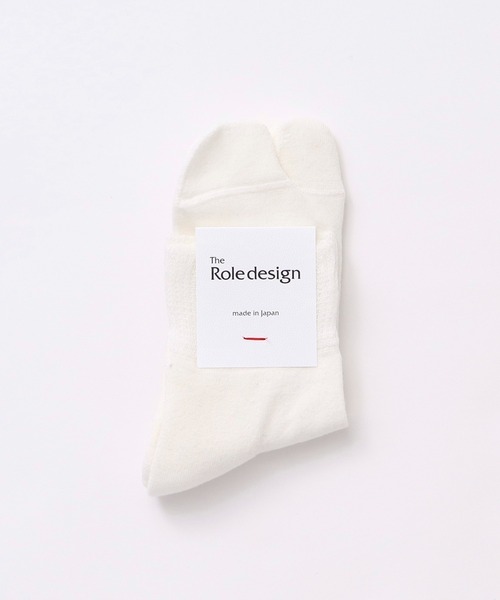 The Role design(ザロールデザイン)の「【 The Role design / ザ・ロールデザイン 】 SHORT RIB SOCKS MENS / ショートリブソックス メンズ(ソックス/靴下・メンズ・ホワイト/ブラック/ライトイエロー/ブルー・FREE)」の6枚目の写真