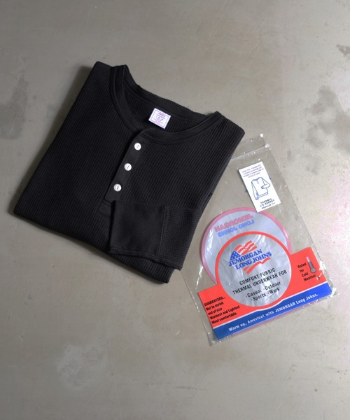 JEMORGAN(ジェーイーモーガン)の「『JEMORGAN LONG JOHNS/ジェーイーモーガンロングジョーンズ』L/S ヘンリーネック長袖Tシャツ【+】(Tシャツ/カットソー・メンズ・杢グレー/ネイビー/ナチュラル/ホワイト/ブラック/カーキ/チャコール・M/L/XL/S)」の14枚目の写真
