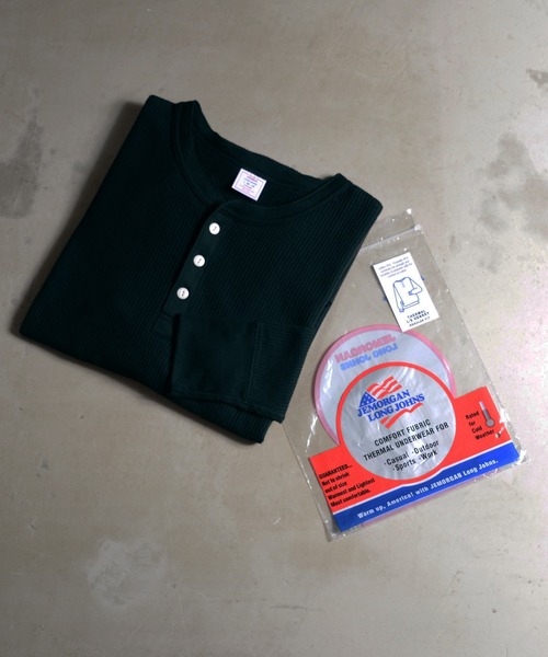 JEMORGAN(ジェーイーモーガン)の「『JEMORGAN LONG JOHNS/ジェーイーモーガンロングジョーンズ』L/S ヘンリーネック長袖Tシャツ【+】(Tシャツ/カットソー・メンズ・杢グレー/ネイビー/ナチュラル/ホワイト/ブラック/カーキ/チャコール・M/L/XL/S)」の18枚目の写真
