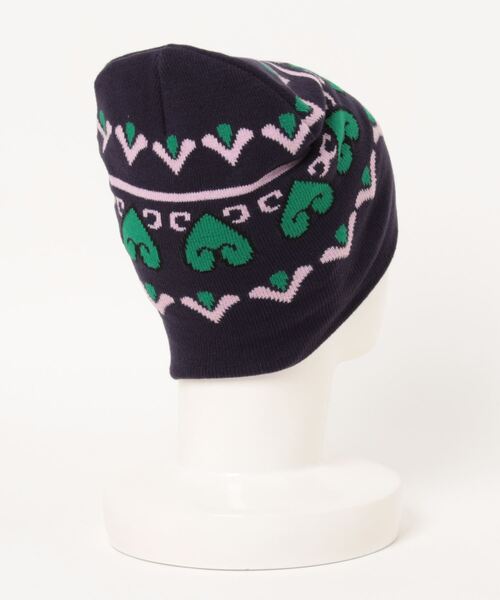 SANSeLF（サンセルフ）の「ハートモチーフビーニー【SANSeLF】sana23a013（ニットキャップ/ビーニー・レディース・パープル/ブラウン・FREE）」の16枚目の写真