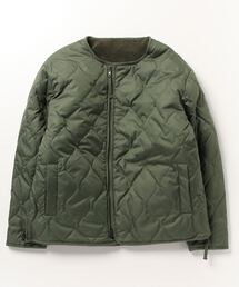 TAION(^CI)MILITARY RIVERSIBLE CREWNECK DOWN JKT@R104BML-1(_EWPbg/R[g)