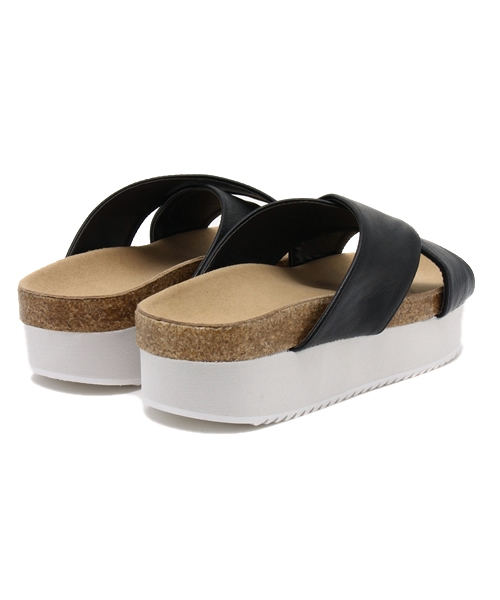 DISCOAT（ディスコート）の「【Discoat】クロス厚底サンダル（サンダル・レディース・ホワイト/ブラック/シルバー・MEDIUM/LARGE）」の7枚目の写真