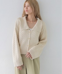 CLEIO | 【CLEIO】2WAYビッグカラーカーディガン(カーディガン/ボレロ)