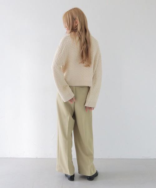 CLEIO（クレイオ）の「【CLEIO】2WAYビッグカラーカーディガン（カーディガン/ボレロ・レディース・オリーブ/ベージュ/アイボリー・FREE）」の20枚目の写真