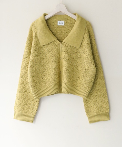 CLEIO（クレイオ）の「【CLEIO】2WAYビッグカラーカーディガン（カーディガン/ボレロ・レディース・オリーブ/ベージュ/アイボリー・FREE）」の12枚目の写真