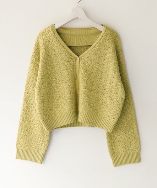 CLEIO（クレイオ）の「【CLEIO】2WAYビッグカラーカーディガン（カーディガン/ボレロ・レディース・オリーブ/ベージュ/アイボリー・FREE）」の13枚目の写真