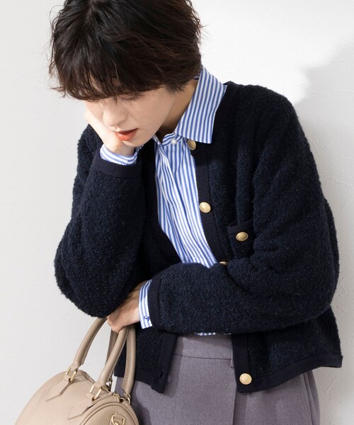 NOLLEY’S(ノーリーズ)の「パールボタンシャツ(シャツ/ブラウス・レディース・ホワイト/レッド系その他3/ブルー系その他3・38/36)」の5枚目の写真