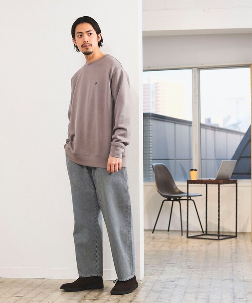 B:MING by BEAMS（ビーミングバイビームス）の「B:MING by BEAMS / ポンチ ワンポイント クルーネック カットソー（スウェット・メンズ・ライトブルー/ケリー/ブラウン系その他5・LARGE/X-LARGE/SMALL/MEDIUM）」の6枚目の写真