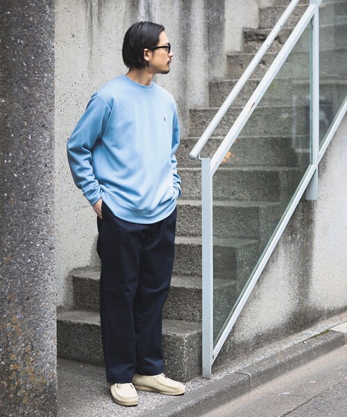 B:MING by BEAMS（ビーミングバイビームス）の「B:MING by BEAMS / ポンチ ワンポイント クルーネック カットソー（スウェット・メンズ・ライトブルー/ケリー/ブラウン系その他5・LARGE/X-LARGE/SMALL/MEDIUM）」の14枚目の写真