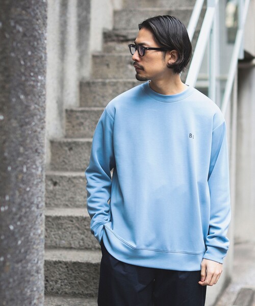 B:MING by BEAMS（ビーミングバイビームス）の「B:MING by BEAMS / ポンチ ワンポイント クルーネック カットソー（スウェット・メンズ・ライトブルー/ケリー/ブラウン系その他5・LARGE/X-LARGE/SMALL/MEDIUM）」の15枚目の写真