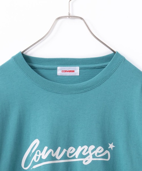 CONVERSE（コンバース）の「CONVERSE コンバース ロゴ バックプリント ロングスリーブTシャツ（Tシャツ/カットソー・レディース・グリーン系その他/ホワイト/チャコールグレー/アッシュグレー・M/L）」の7枚目の写真