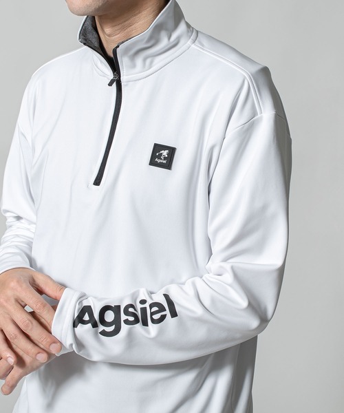 Agsiel(アグシエル)の「【Agsiel】 立衿ハーフジップスウェットトレーナー(スウェット・メンズ・ホワイト/トップグレー/ネイビー/ブラック・X-LARGE/LARGE/MEDIUM)」の18枚目の写真