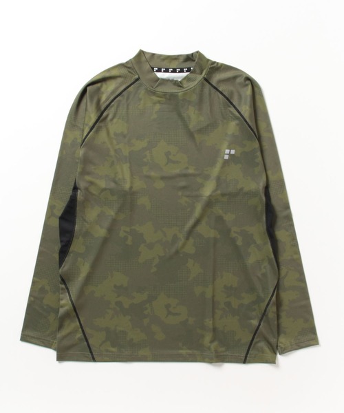 EXCELLENT FINE(エクセレント ファイン)の「ドライ ストレッチ ベア天竺 モックネック 長袖 Tシャツ (EXCELLENT FINE) エクセレントファイン 大きいサイズ メンズ(ジャージ・メンズ・ブルー/ホワイト/ブラック/グリーン・X3(6L~7L)/X1(3L~4L)/X4(8L~9L)/X2(4L~5L))」の1枚目の写真