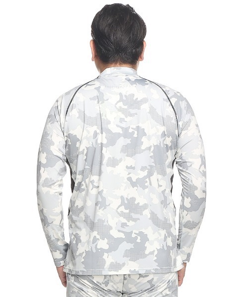 EXCELLENT FINE(エクセレント ファイン)の「ドライ ストレッチ ベア天竺 モックネック 長袖 Tシャツ (EXCELLENT FINE) エクセレントファイン 大きいサイズ メンズ(ジャージ・メンズ・ブルー/ホワイト/ブラック/グリーン・X3(6L~7L)/X1(3L~4L)/X4(8L~9L)/X2(4L~5L))」の14枚目の写真
