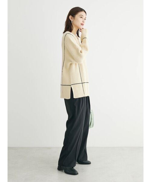 Petit fleur(プチフルール)の「・Petit Fleur ハイウエストワイドパンツ(その他パンツ・レディース・アイボリー/ブラック/イエロー/ベージュ・FREE)」の19枚目の写真