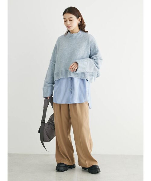 Petit fleur(プチフルール)の「・Petit Fleur ハイウエストワイドパンツ(その他パンツ・レディース・アイボリー/ブラック/イエロー/ベージュ・FREE)」の22枚目の写真