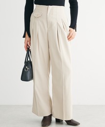 Petit fleur | ・Petit Fleur ハイウエストワイドパンツ(その他パンツ)