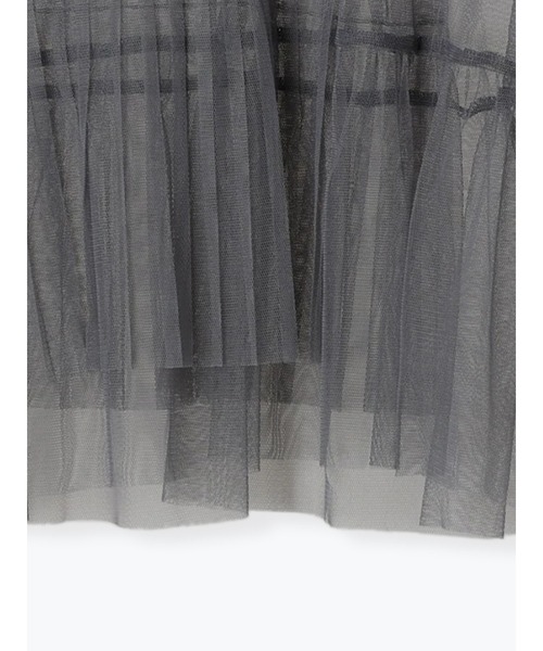 Te chichi（テチチ）の「プリーツ&フリルペプラムチュールトップス（Tシャツ/カットソー・レディース・ブラック/グレー/オフホワイト・F）」の8枚目の写真