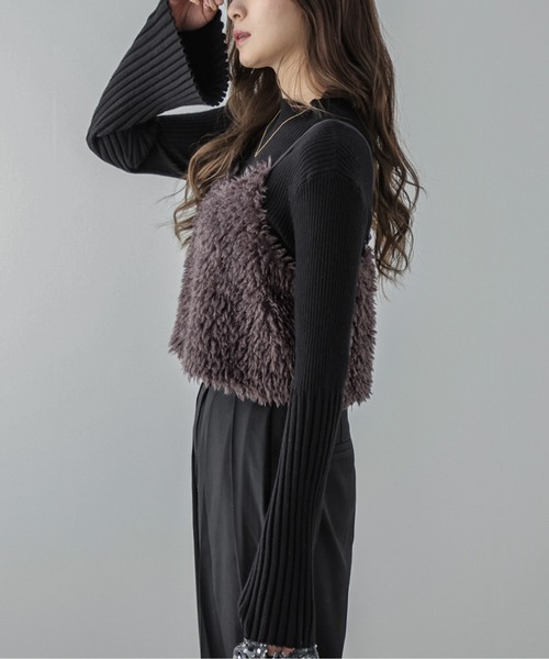 La-gemme（ラジェム）の「フェイクファーキャミソール（キャミソール