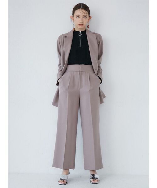 MURUA（ムルーア）の「ハーフジップリブニット（ニット/セーター・レディース・ブラック/ブルー/アイボリー・FREE）」の12枚目の写真