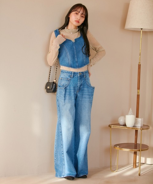 VIS（ビス）の「ラメシアーインナープルオーバー【洗える】（Tシャツ/カットソー・レディース・ブラック系その他/シルバー系その他/ゴールド系その他・FREE）」の8枚目の写真