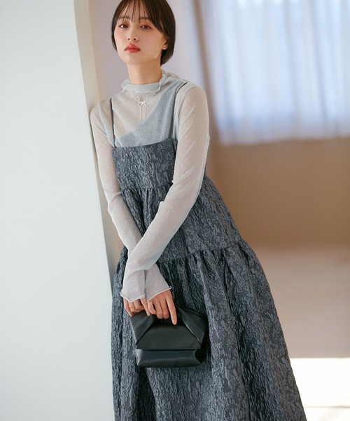 VIS（ビス）の「ラメシアーインナープルオーバー【洗える】（Tシャツ/カットソー・レディース・ブラック系その他/シルバー系その他/ゴールド系その他・FREE）」の9枚目の写真