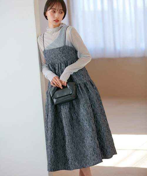 VIS（ビス）の「ラメシアーインナープルオーバー【洗える】（Tシャツ/カットソー・レディース・ブラック系その他/シルバー系その他/ゴールド系その他・FREE）」の10枚目の写真