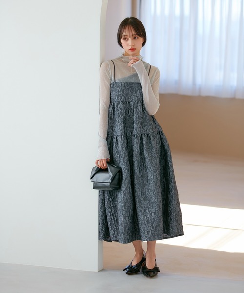 VIS（ビス）の「ラメシアーインナープルオーバー【洗える】（Tシャツ/カットソー・レディース・ブラック系その他/シルバー系その他/ゴールド系その他・FREE）」の11枚目の写真