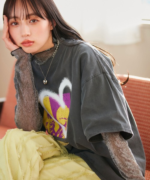 VIS（ビス）の「ラメシアーインナープルオーバー【洗える】（Tシャツ/カットソー・レディース・ブラック系その他/シルバー系その他/ゴールド系その他・FREE）」の14枚目の写真