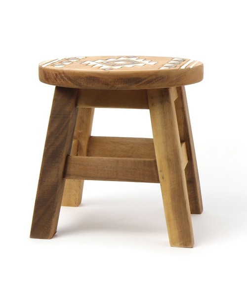 BAYFLOW（ベイフロー）の「BFネイティブミニスツール（家具・レディース・ブラック・0）」の2枚目の写真