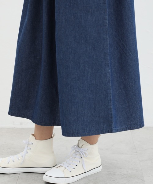 Honeys(ハニーズ)の「デニムロングスカート(デニムスカート・レディース・ライトインディゴブルー/インディゴブルー・S/M/L/LL)」の21枚目の写真