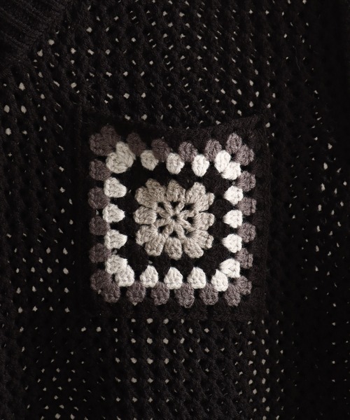 welise（ウェライズ）の「【welise/ウェライズ】クロシェポケットオーバーサイズシアーニットベスト（ベスト・メンズ・ブルー/アイボリー/ブラック・M/L）」の13枚目の写真