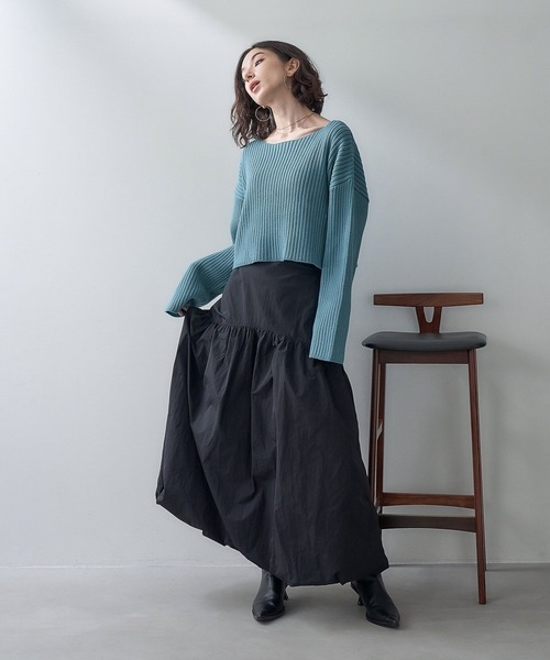 eL(エル)の「【eL】7G Color Rib Short Pullover/993253(ニット/セーター・レディース・オフホワイト/ピンク/ブルーグリーン・FREE)」の18枚目の写真