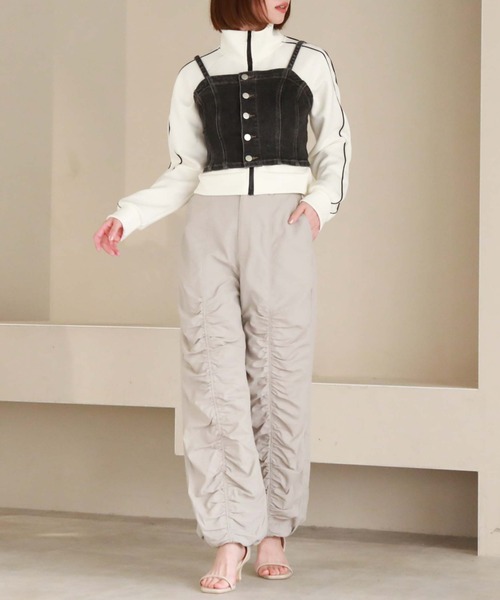 archives（アルシーヴ）の「フロントボタンデニムビスチェ（ベスト・レディース・サックスブルー/グレー・MEDIUM）」の21枚目の写真