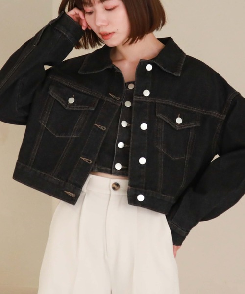 archives（アルシーヴ）の「フロントボタンデニムビスチェ（ベスト・レディース・サックスブルー/グレー・MEDIUM）」の18枚目の写真