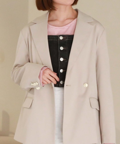 archives（アルシーヴ）の「フロントボタンデニムビスチェ（ベスト・レディース・サックスブルー/グレー・MEDIUM）」の22枚目の写真