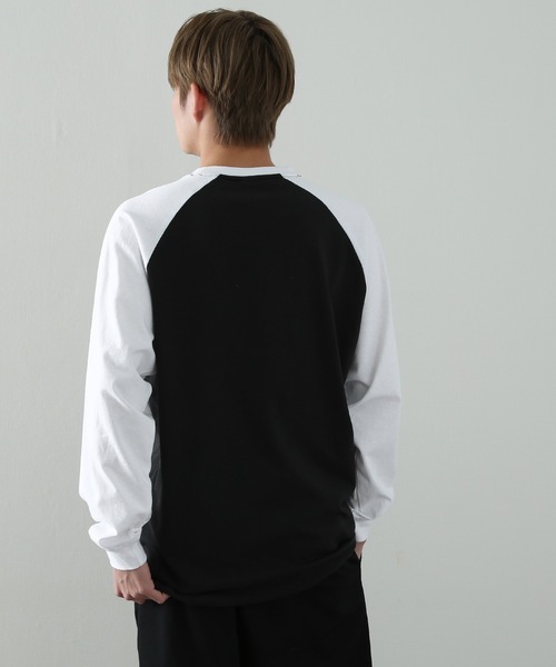 SIDEWAY STANCE（サイドウェイスタンス）の「【SIDEWAY STANCE】プリント 長袖 ラグランTシャツ（Tシャツ/カットソー・メンズ・ブラック/ホワイト系/ホワイト/ブラック系/ブラック系1/ブラック系2/ホワイト系2/ホワイト系1・MEDIUM/LARGE/X-LARGE）」の19枚目の写真