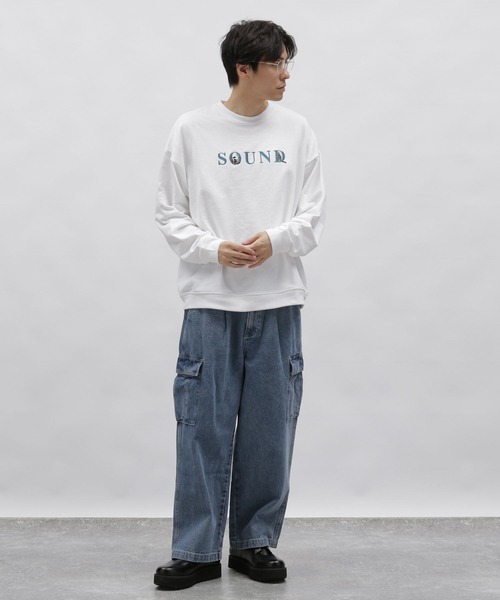 LAKOLE(ラコレ)の「イヌネコロゴ刺繍プルオーバー / 996233(スウェット・メンズ・ホワイト/チャコール/ライトグリーン/ライトグレー・X-LARGE/LARGE/MEDIUM)」の21枚目の写真