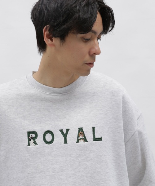 LAKOLE(ラコレ)の「イヌネコロゴ刺繍プルオーバー / 996233(スウェット・メンズ・ホワイト/チャコール/ライトグリーン/ライトグレー・X-LARGE/LARGE/MEDIUM)」の6枚目の写真