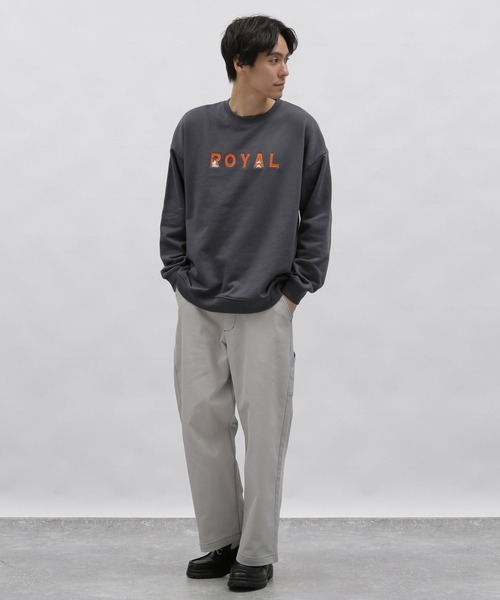 LAKOLE(ラコレ)の「イヌネコロゴ刺繍プルオーバー / 996233(スウェット・メンズ・ホワイト/チャコール/ライトグリーン/ライトグレー・X-LARGE/LARGE/MEDIUM)」の9枚目の写真